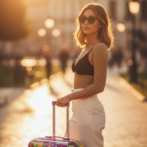 Średnia walizka Saxoline Bulldog Color 66L