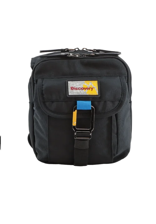 Shoulder bag with flap black
