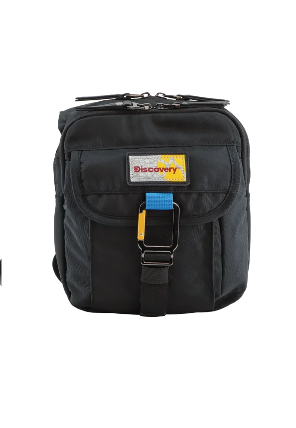 Shoulder bag with flap black
