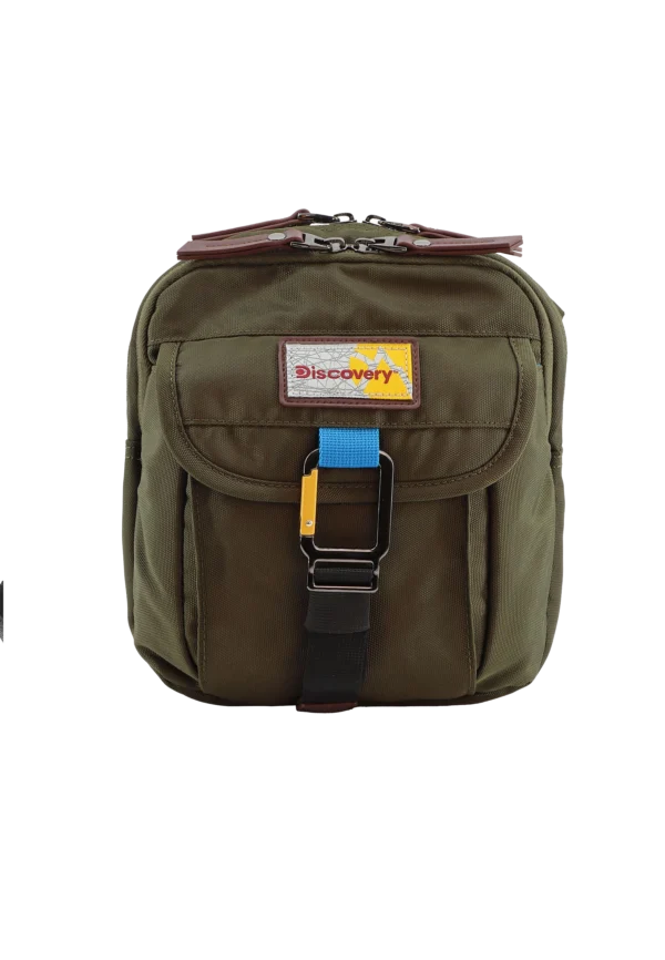 Shoulder bag with khaki flap