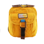 Shoulder bag with flap yellow