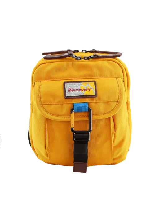 Shoulder bag with flap yellow