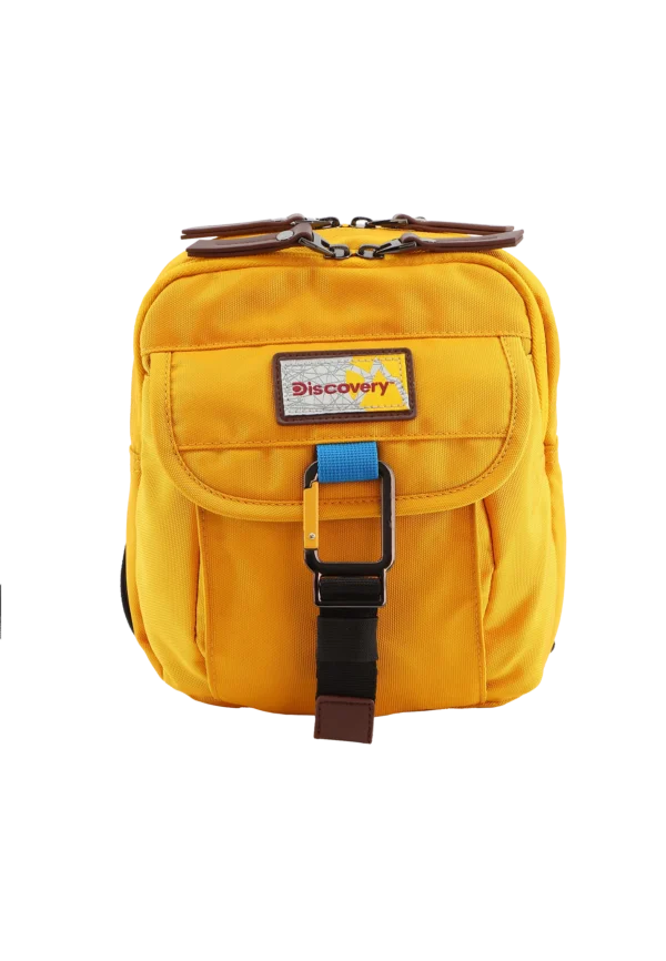 Shoulder bag with flap yellow