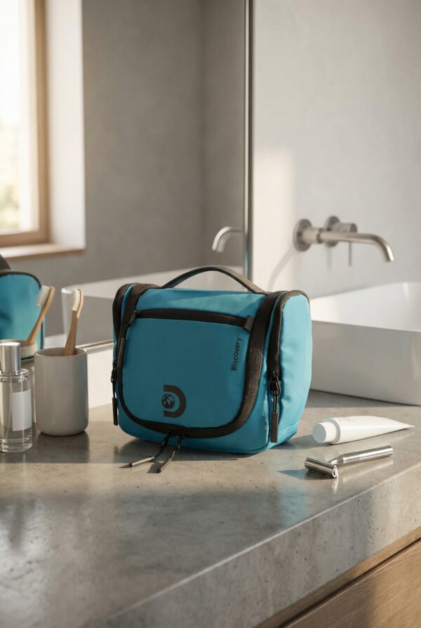 Duża kosmetyczka niebieska