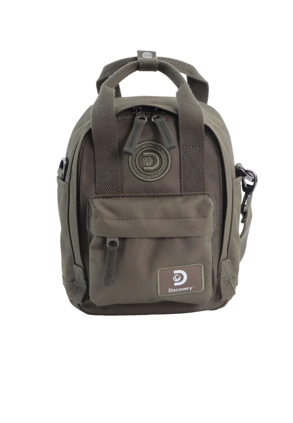 Shoulder bag with handle khaki (Cave)
