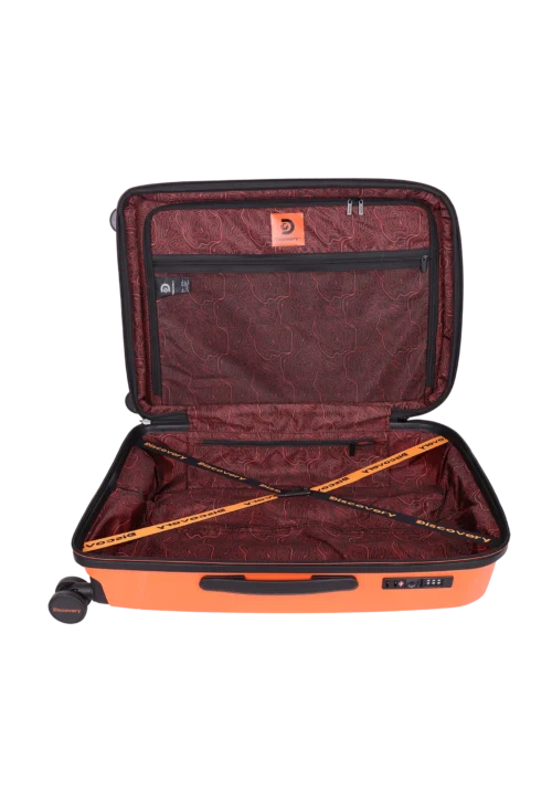 Średnia walizka Discovery Lava pomarańczowa 70L