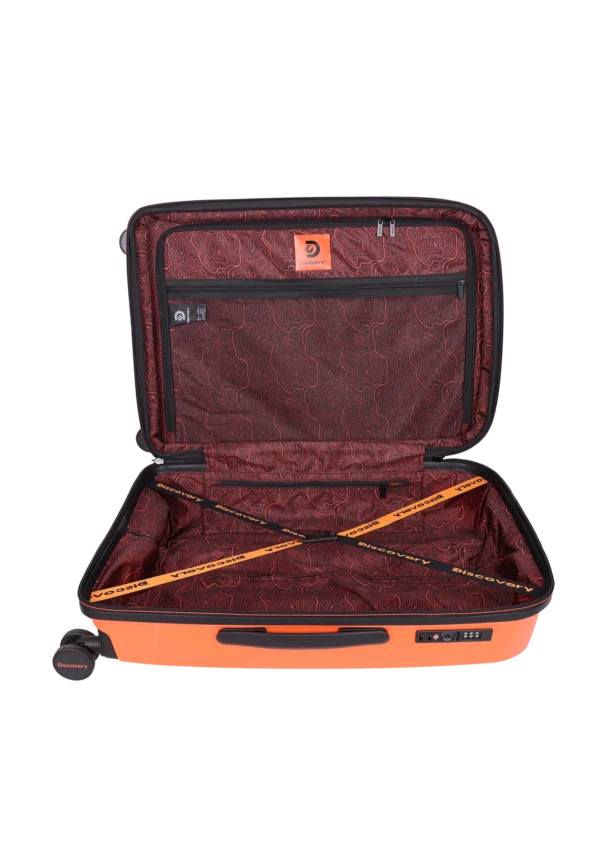 Średnia walizka Discovery Lava pomarańczowa 70L