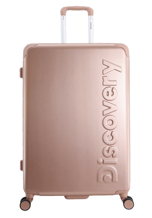 Large pink suitcase (Focus)