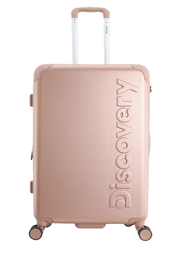 Discovery Focus Różowy M 1 Średnia walizka różowa (Focus)