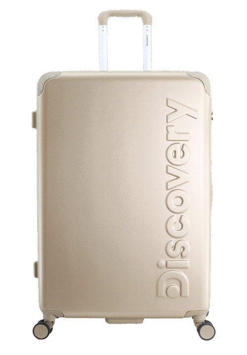 Large gold suitcase (Focus)