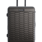 Medium silver suitcase (REPTILE)