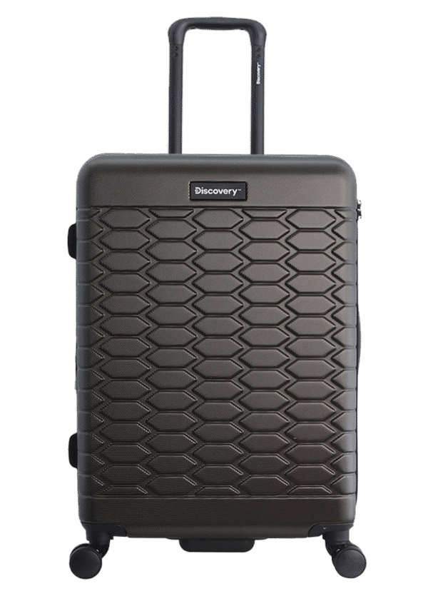 Medium silver suitcase (REPTILE)