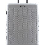 Large silver suitcase (Reptile)