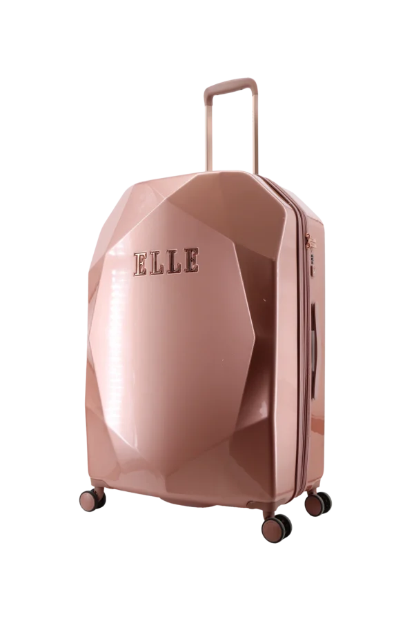 Duża walizka Elle Diamond EL45HA.71.13 - L (3) Duża walizka różowa (Diamond)