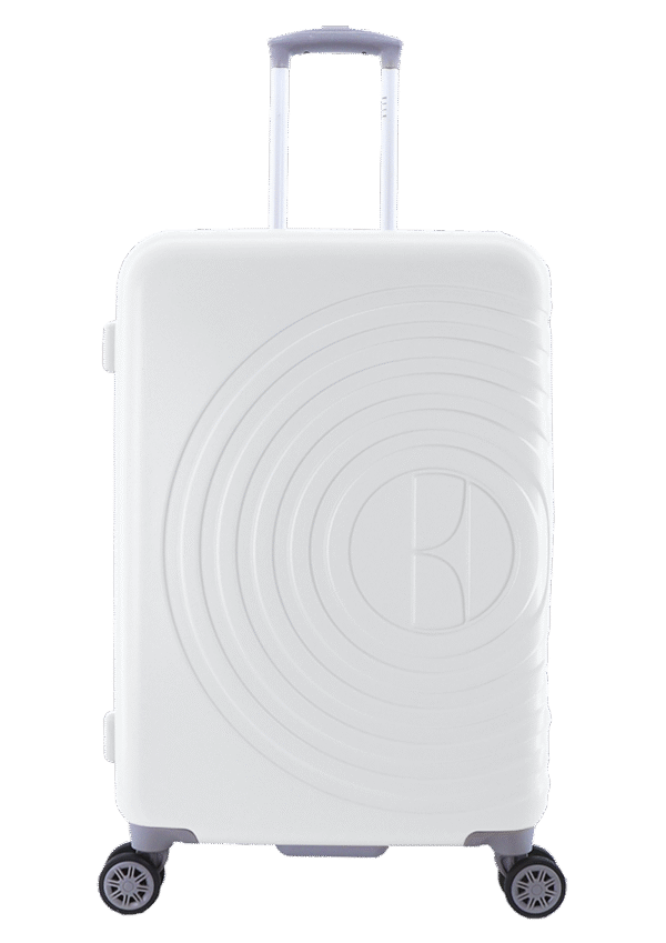 ELLE Debossed biała M 1 (EL39HA.60.01) Średnia walizka biała (Debossed)