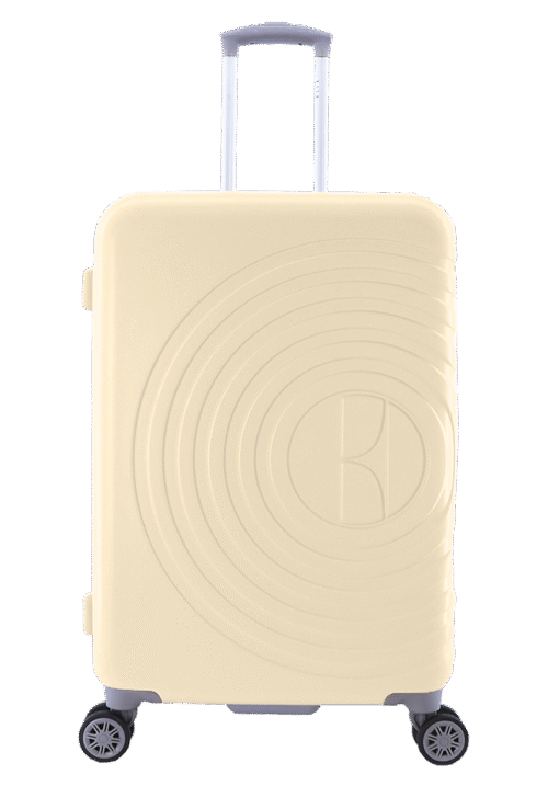 Średnia walizka różowe złoto (Debossed)