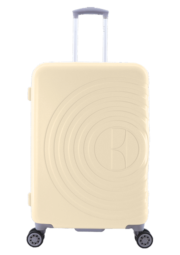 Medium suitcase white (Debossed)