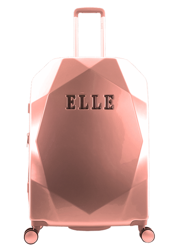 ELLE Diamond różowa M 1 (EL45HA.60.13) Średnia walizka różowa (Diamond)