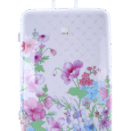 Large suitcase white (Flower)