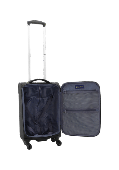 Mala walizka Saxoline Soft 10YF40.49 (1) Black medium suitcase (Holiday Express) (Kopia) (Kopia)