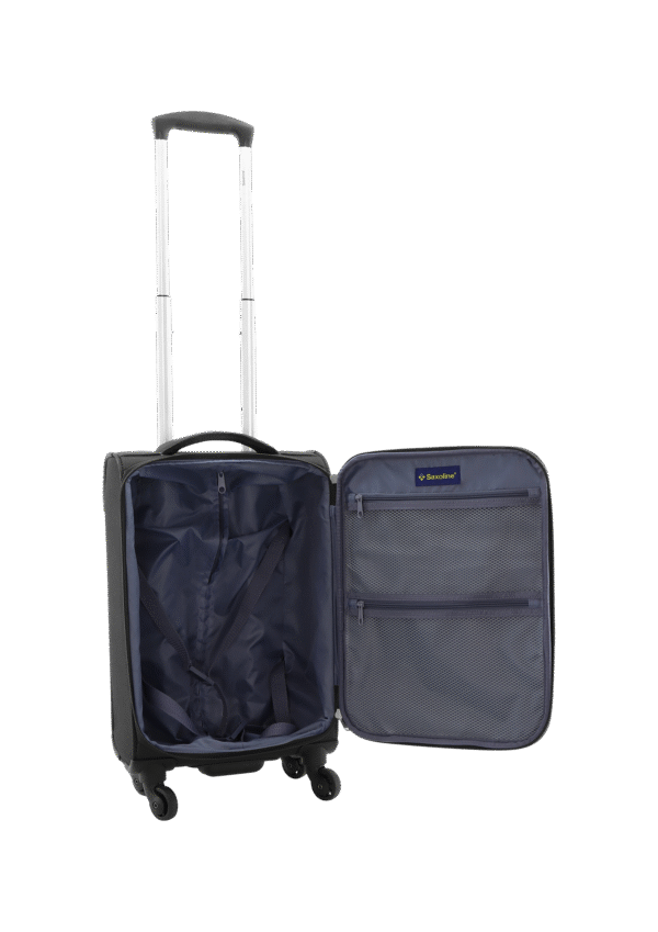 Mala walizka Saxoline Soft 10YF40.49 (1) Small Saxoline Soft 26L black suitcase