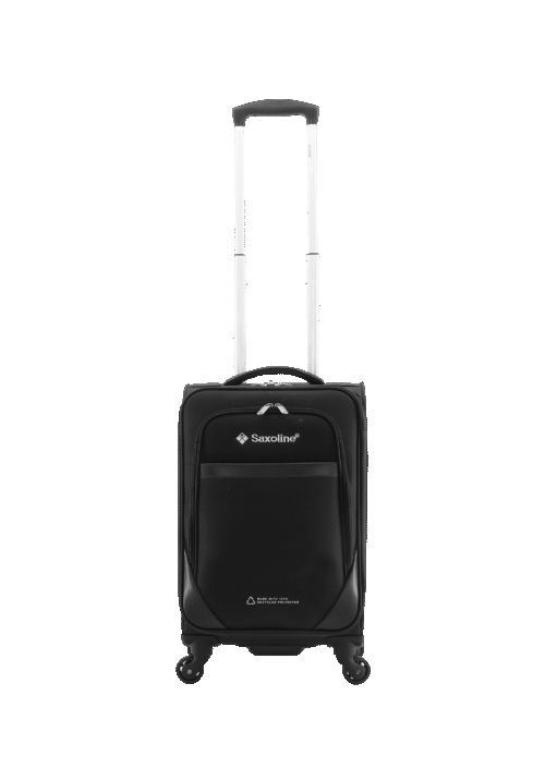 Mala walizka Saxoline Soft 10YF40.49 (5) Black medium suitcase (Holiday Express) (Kopia) (Kopia)
