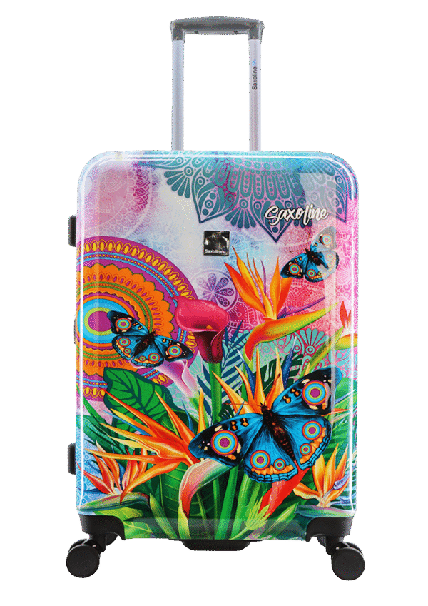 Średnia walizka Saxoline Butterfly 66L