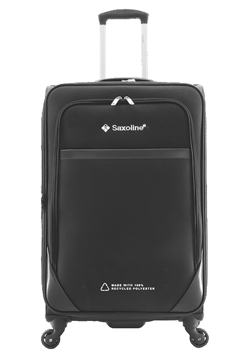 Saxoline Soft Czarny M 1 (10YF40.60.06) Black medium suitcase (Holiday Express) (Kopia)