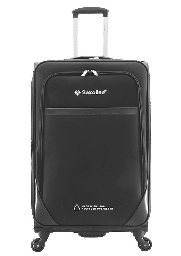 Saxoline Soft Czarny M 1 (10YF40.60.06) Black medium suitcase (Holiday Express) (Kopia)