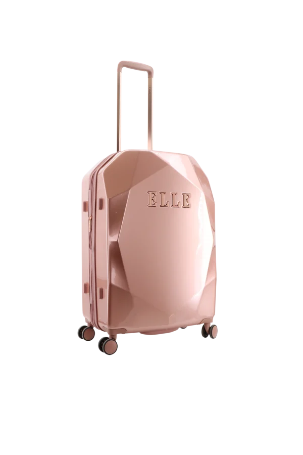 Średnia walizka Elle Diamond EL45HA.60.13 - M (6) Średnia walizka różowa (Diamond)