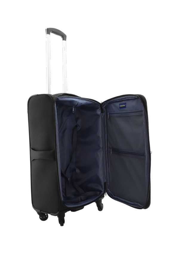 Srednia walizka Saxoline Soft 10YF40.60 (9) Black medium suitcase (Holiday Express) (Kopia)