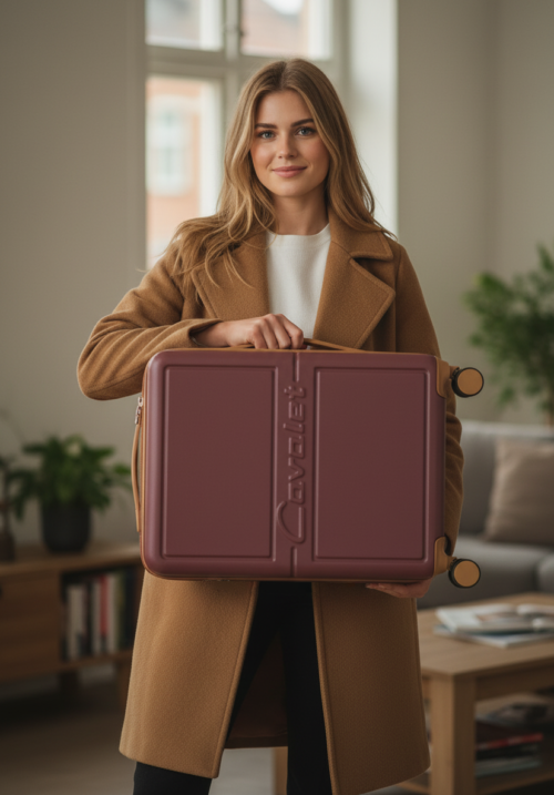 Mała walizka Cavalet Dalby różowa 36L