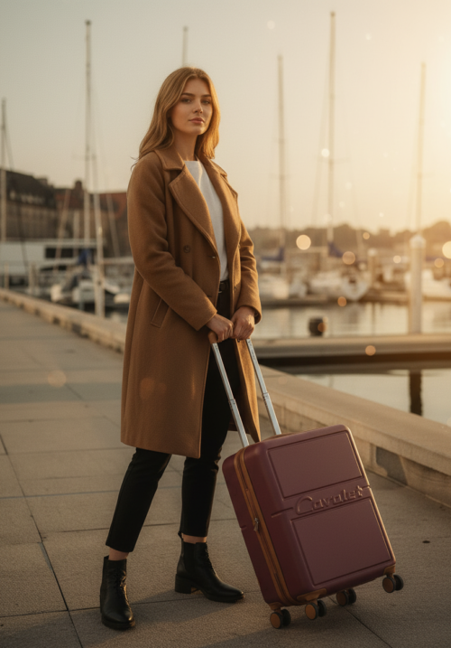 Mała walizka Cavalet Dalby różowa 36L