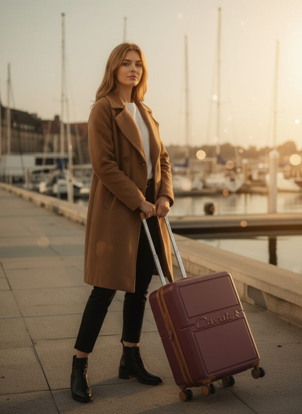 Mała walizka Cavalet Dalby różowa 36L