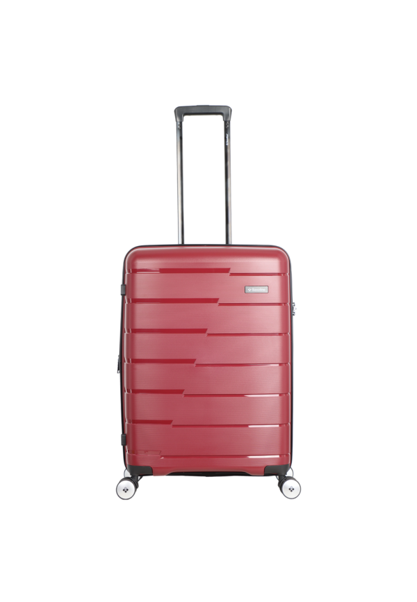 Średnia walizka Saxoline Bliss 73L bordowa