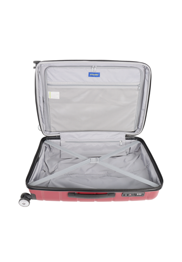 Średnia walizka Saxoline Bliss 73L bordowa