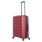 Średnia walizka Saxoline Bliss 73L bordowa