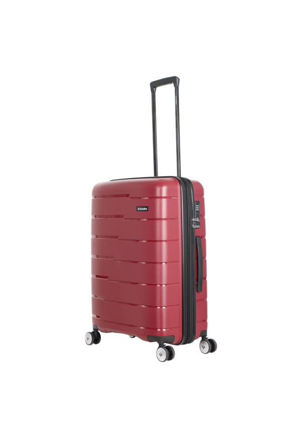 Średnia walizka Saxoline Bliss 73L bordowa