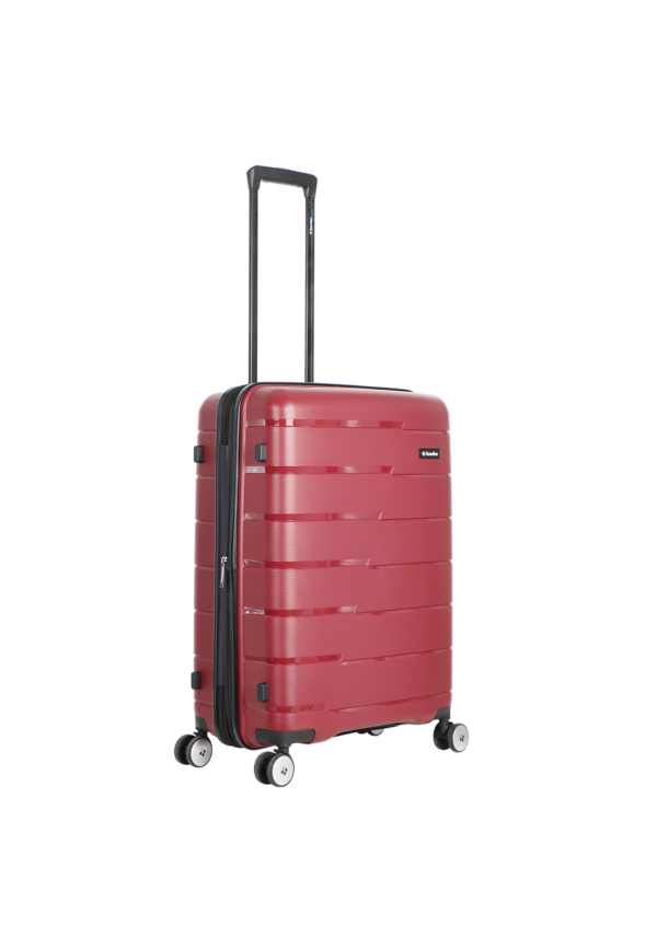 Średnia walizka Saxoline Bliss 73L bordowa
