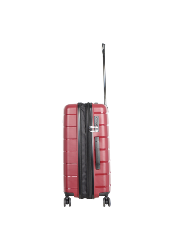 Średnia walizka Saxoline Bliss 73L bordowa