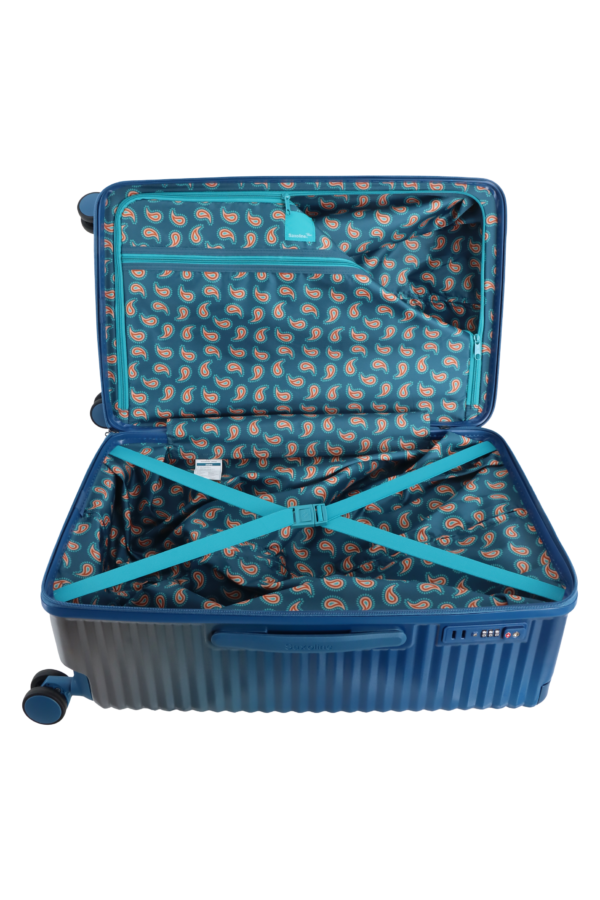 Walizka średnia Saxoline Elite Trunk 1010H0.63.39 BLUE GRADIENT (10) Duża walizka Saxoline Elite Trunk 131L niebieska