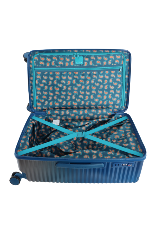 Walizka średnia Saxoline Elite Trunk 1010H0.63.39 BLUE GRADIENT (9) Duża walizka Saxoline Elite Trunk 131L niebieska