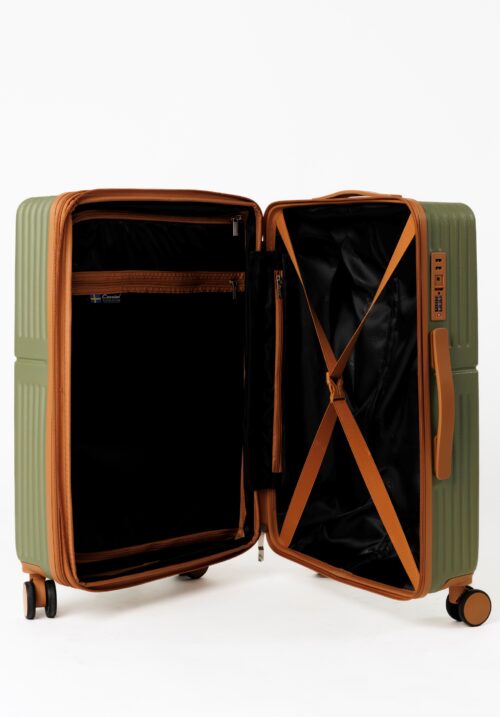 Średnia walizka Cavalet Dalby zielona 76L